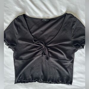 (2 for $20) Tie Front Crop Top